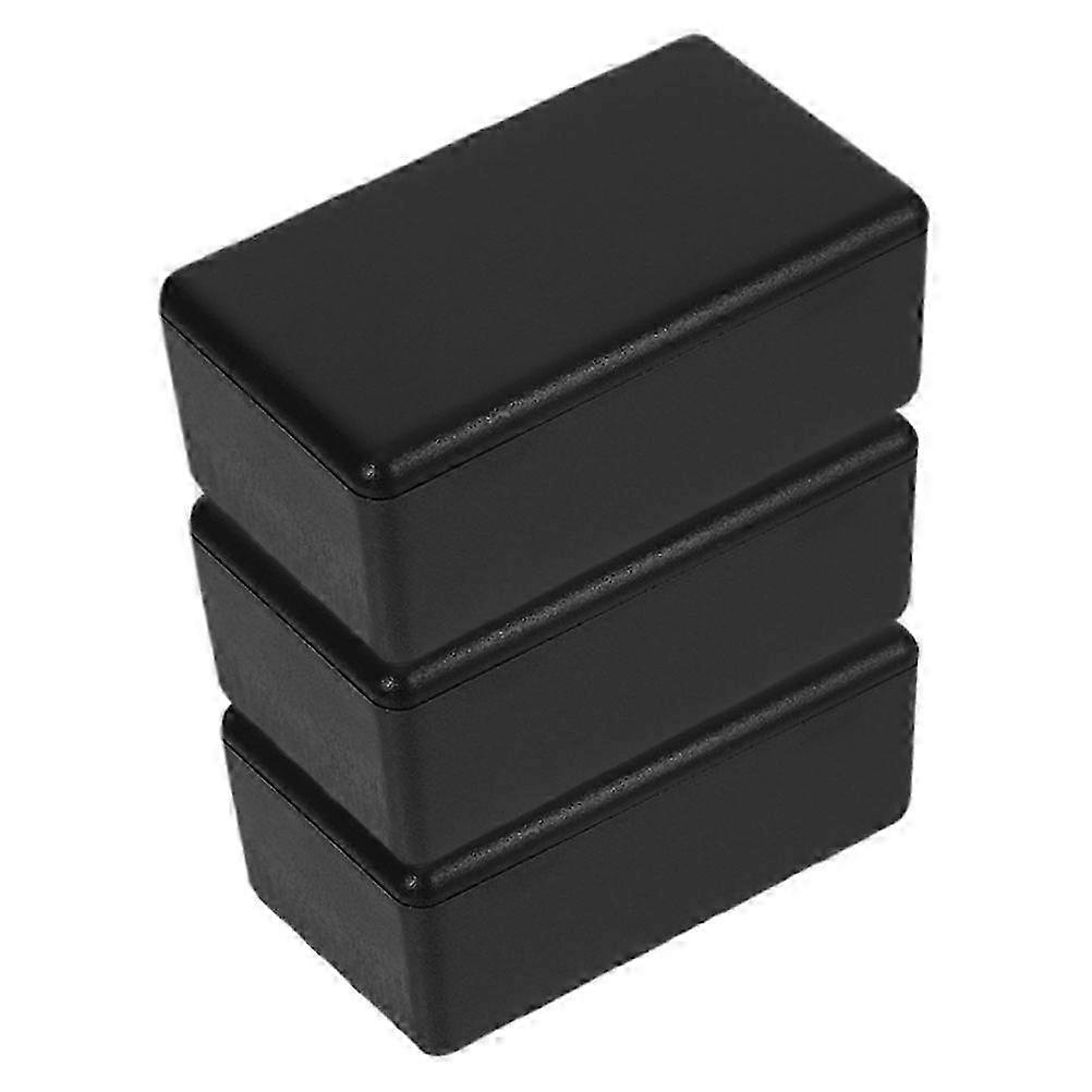 Black Weatherproof Electrical Junction Box for Installing Electronics ABS Plastic Enclosure Box 3pcs