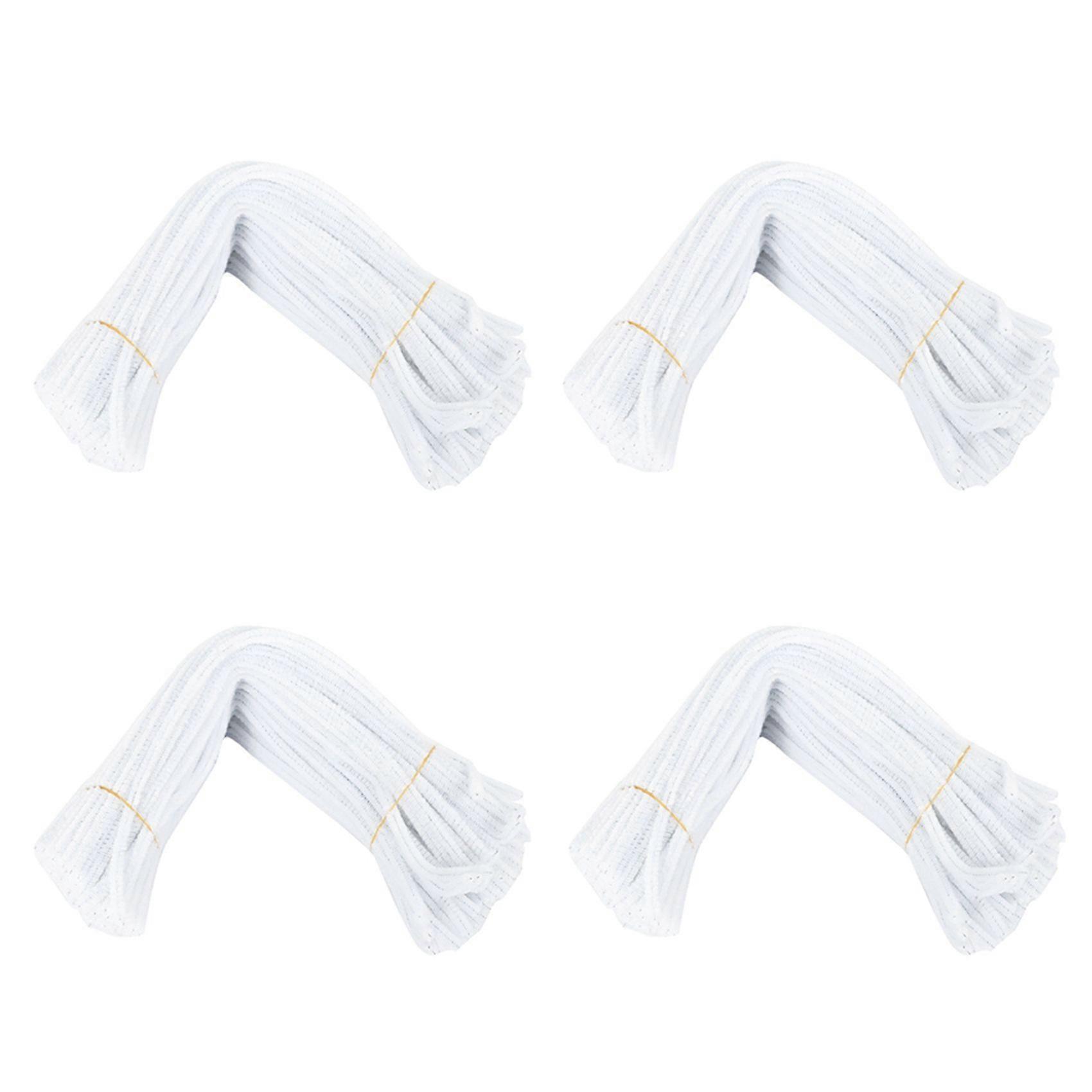 400 Pcs 30cm Creation Pipe Cleaners, White