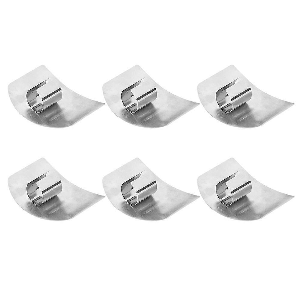 Slice Finger Guard Stainless Steel Finger Protector for Cutting 6Pcs Set
