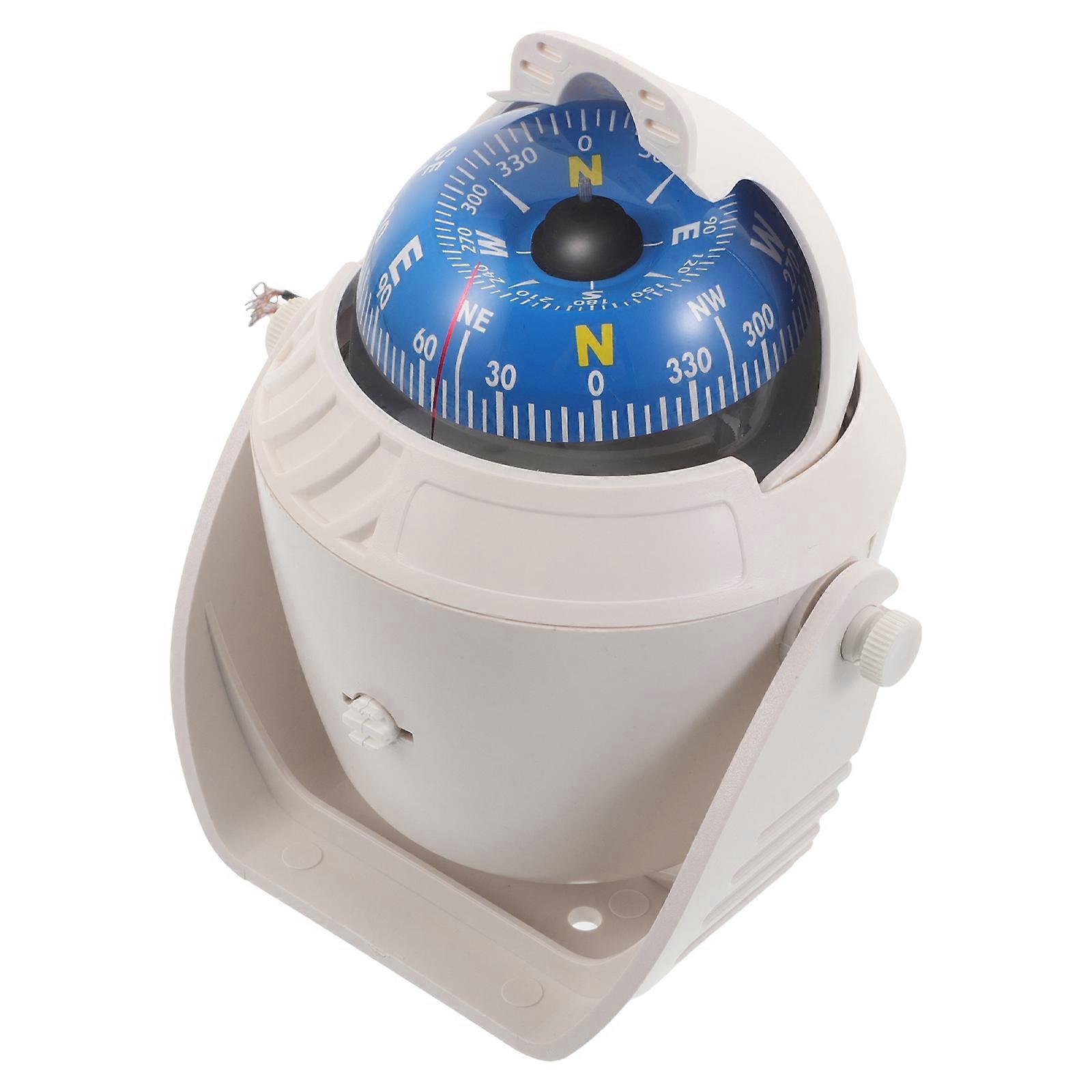 Dash Mount Compass Ball for Automotive Navigation with Adjustable Feature