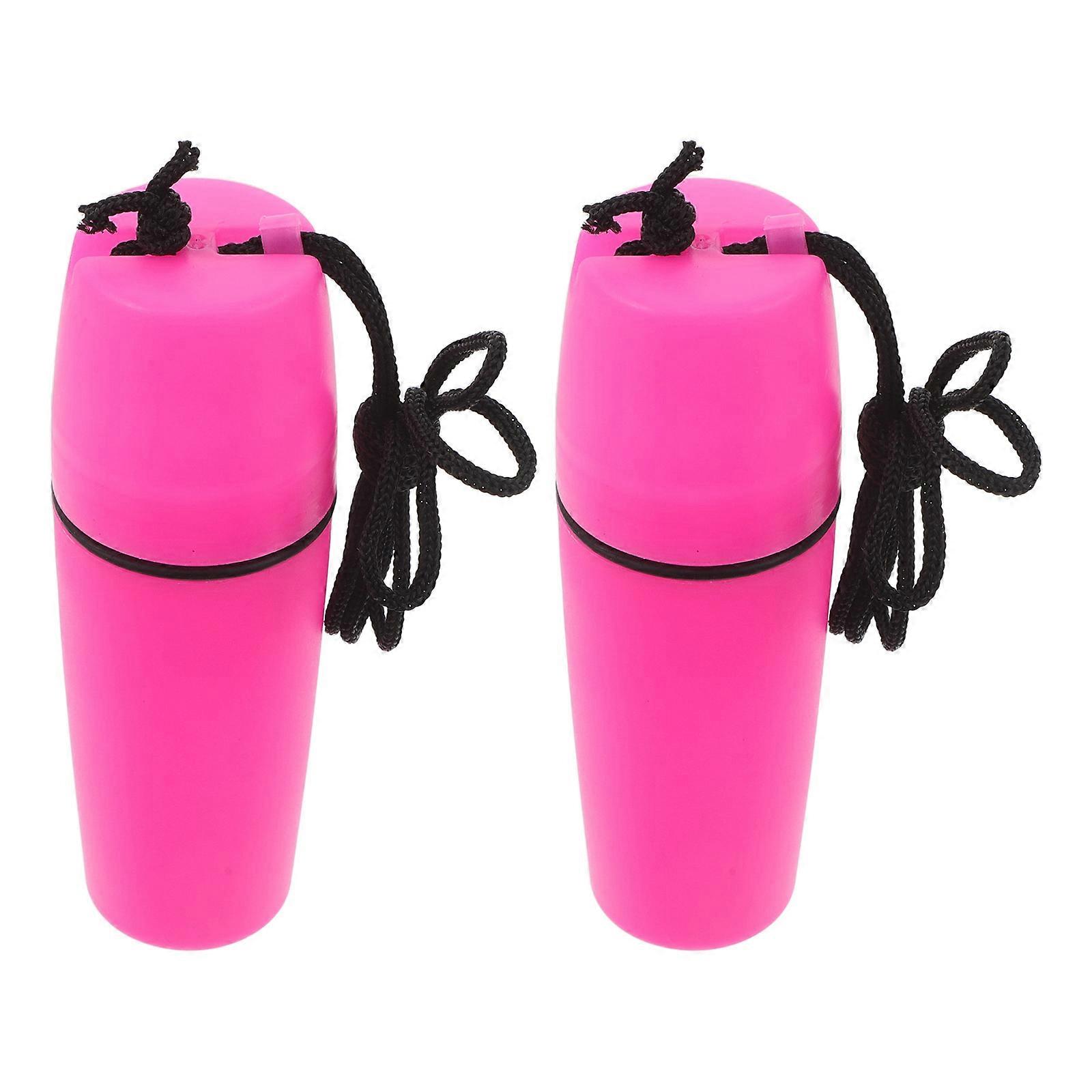 Watertight Dry Box Plastic Storage Container for Outdoor Use 10Pcs Pink