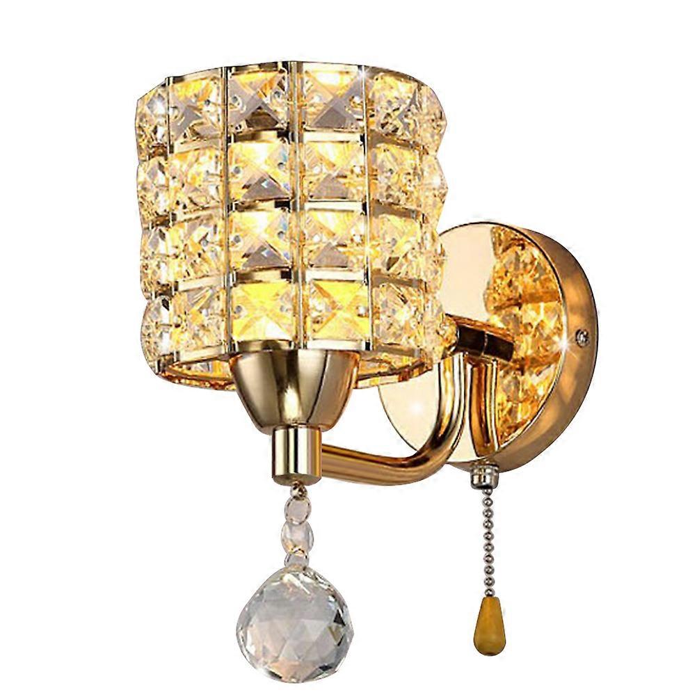 3Pcs Crystal Lamp for Illuminating Decorative LED Wall Lights Bedside Sconces