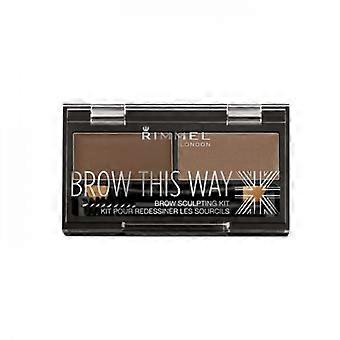 Rimmel Brow This Way Eyebrow Sculpting Kit - 002 Mid Brown