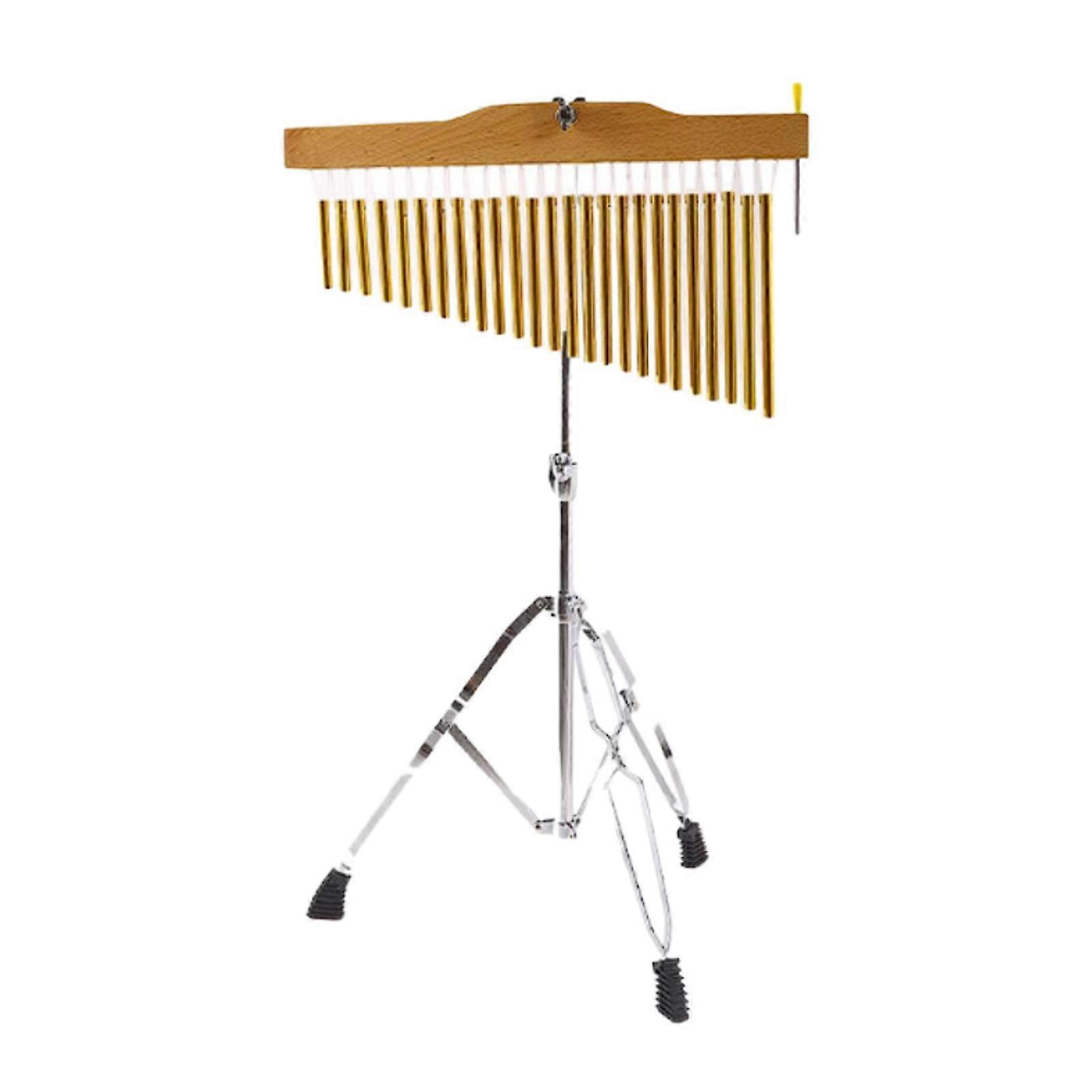 Bar Chime Percussion Instrument Adjustable Tripod Stand Sturdy Single Row Wind