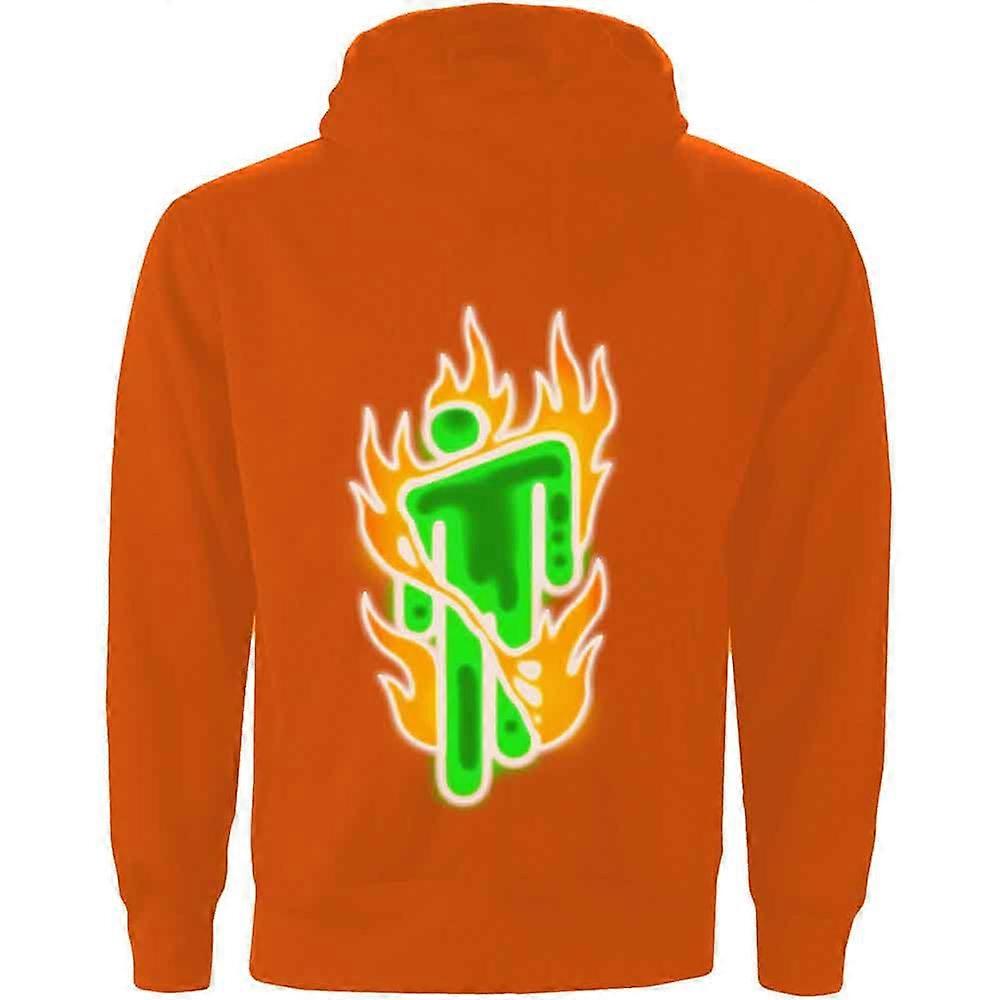 Billie Eilish Airbrush Flames Blohsh Pullover Hoodie