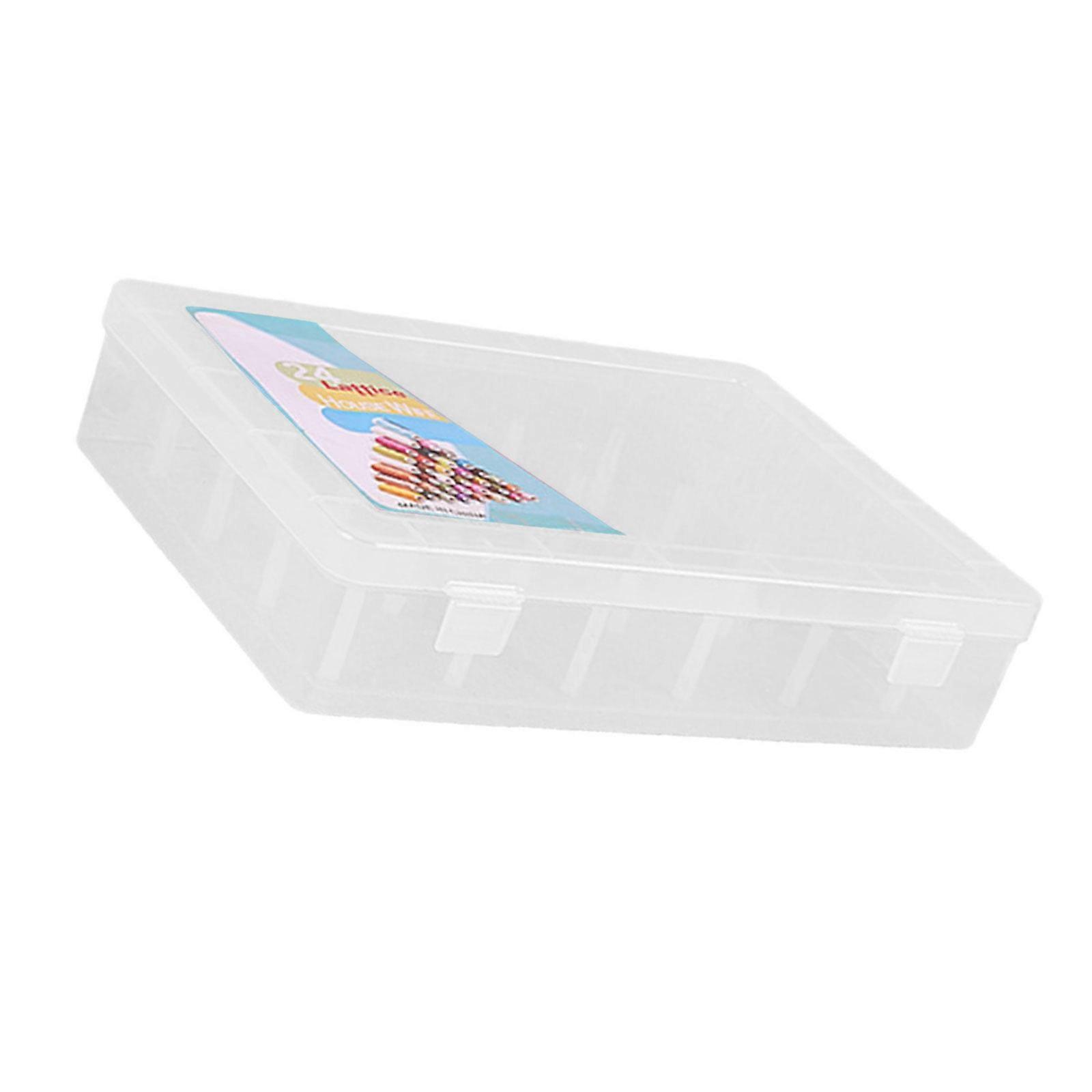 Clear Thread Box 42 Spools Storage Case Sewing Thread Organizers for Small Large Thread Spools Sewing Storage Accessory