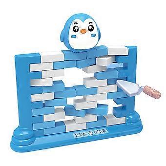 Push Brick Wall Game Mini Building Blocks Stacking Toy Parent-Child Interactive Educational Desktop Board Game Toddlers Boys Girls Birthday Gift
