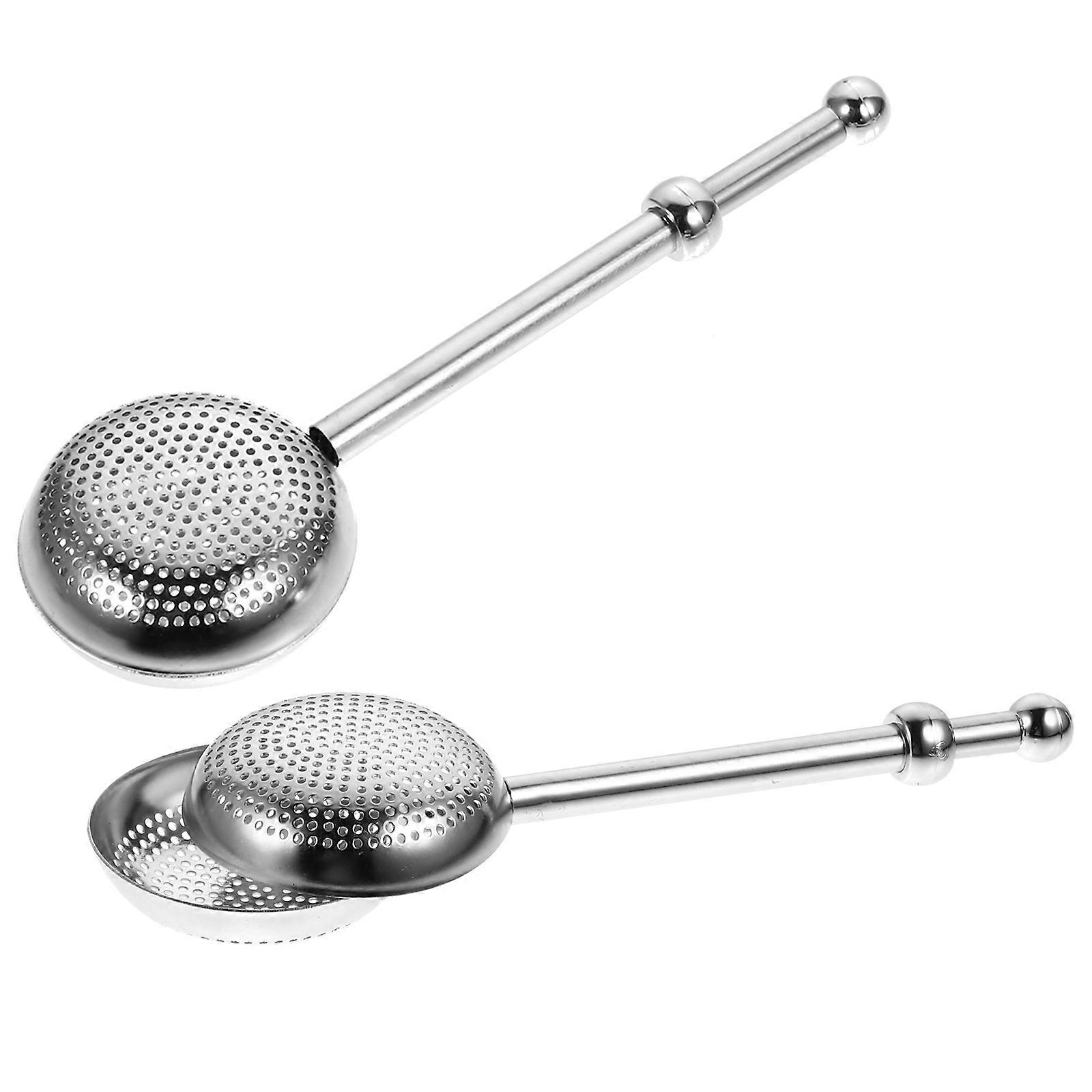 Stainless Steel Tea Infusers for Tea Filter 2Pcs Retractable Strainers