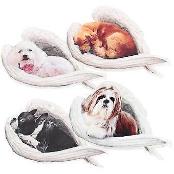 4pcs Adorable Dog Pendant  Dog Lover's Hanging Accessories Decorative Puppy Key Chains