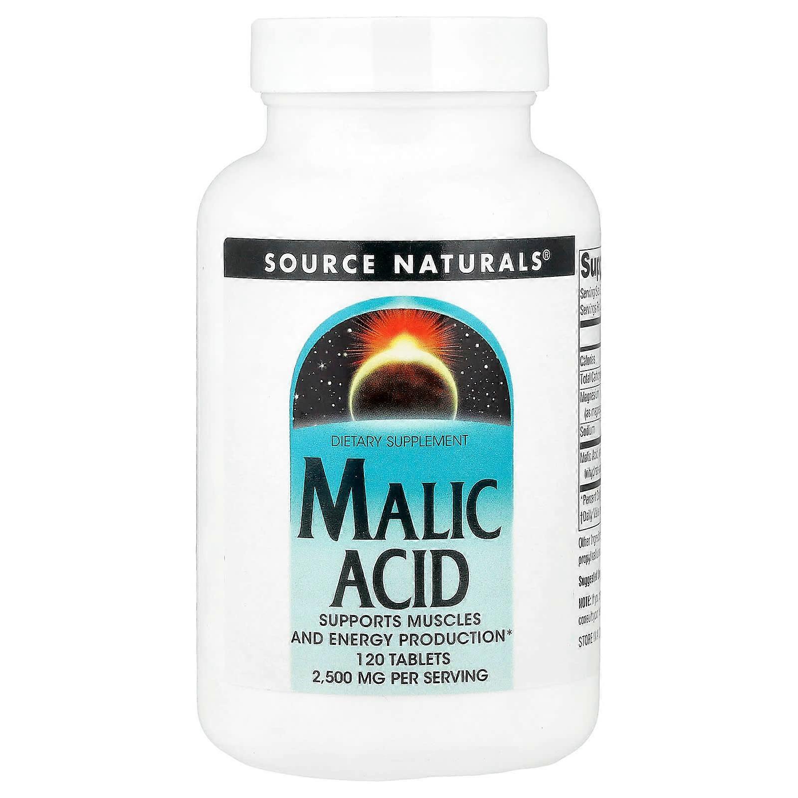 Source Naturals, Malic Acid, 2,500 mg , 120 Tablets