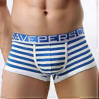 Mannen Boxershorts Sexy Bikini Ondergoed Mannen Gestreept Ademend Ondergoed Bulge Pouch Shorts Onderbroek Katoen Cueca Masculina