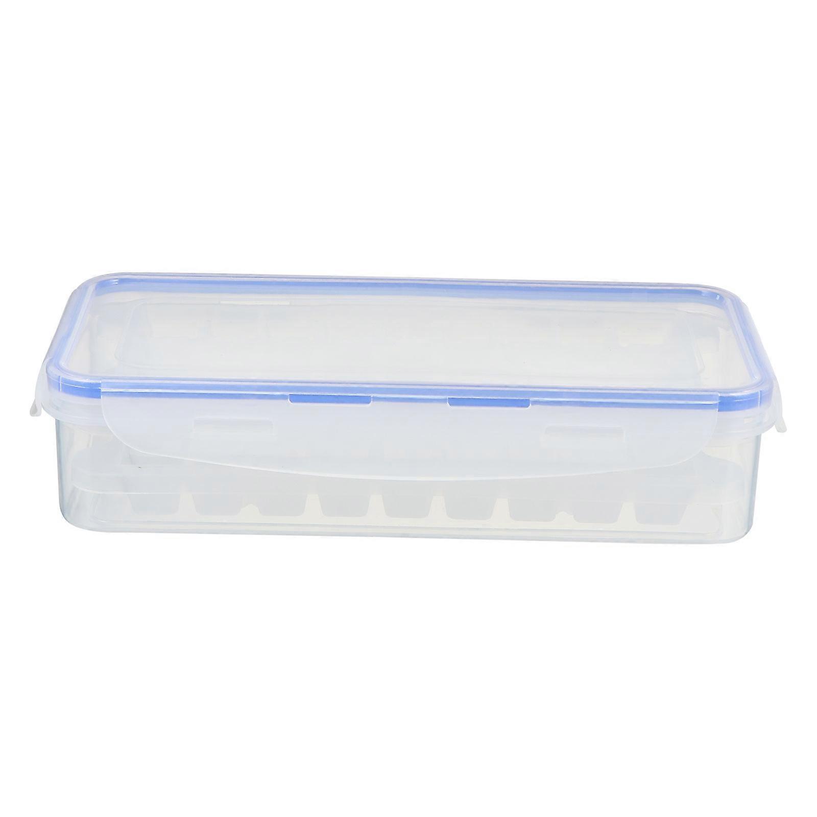 Ice Cube Mold Tray with Storage Container 2Pcs for Making