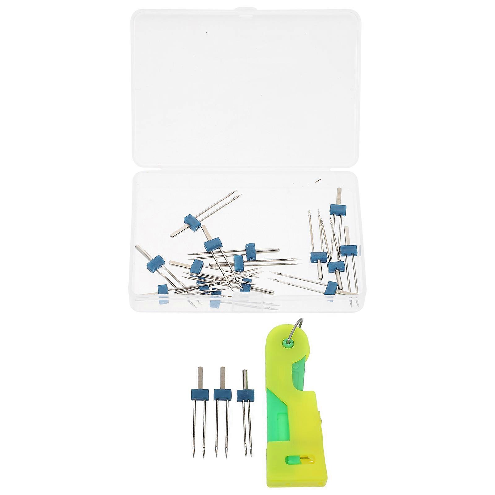 Sewing Machine Twin Needles for Durable Sewing 1Set with Threading Device