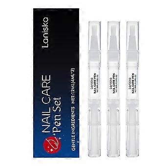 2pcsNail Care Pen, Gentle Clean & Moisturize Hand Foot Nails, Shiny Surface, Portable, Glycerin & 1,2-Hexanediol, Nourish, Antioxidant