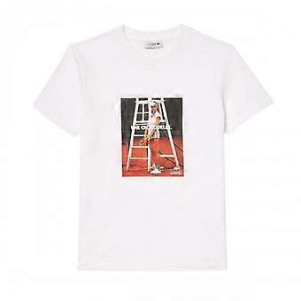 Lacoste Damen-T-Shirt aus bedrucktem Piqué