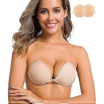 Sutiã adesivo de silicone sem alças invisível empurre para cima sutiã pegajoso
