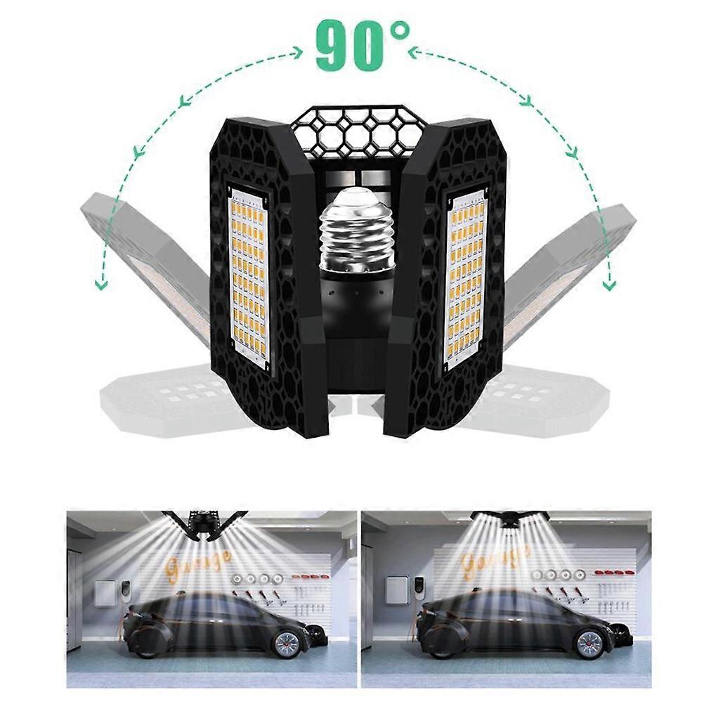 Garage LED Ceiling Light for Warehouse Deformation Lamp 60W