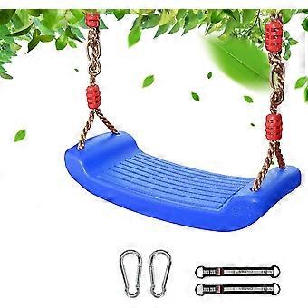 Outdoor Children's Swing Seat, Non-Slip Swing with Safety Straps and Carabiners for Garden Playground