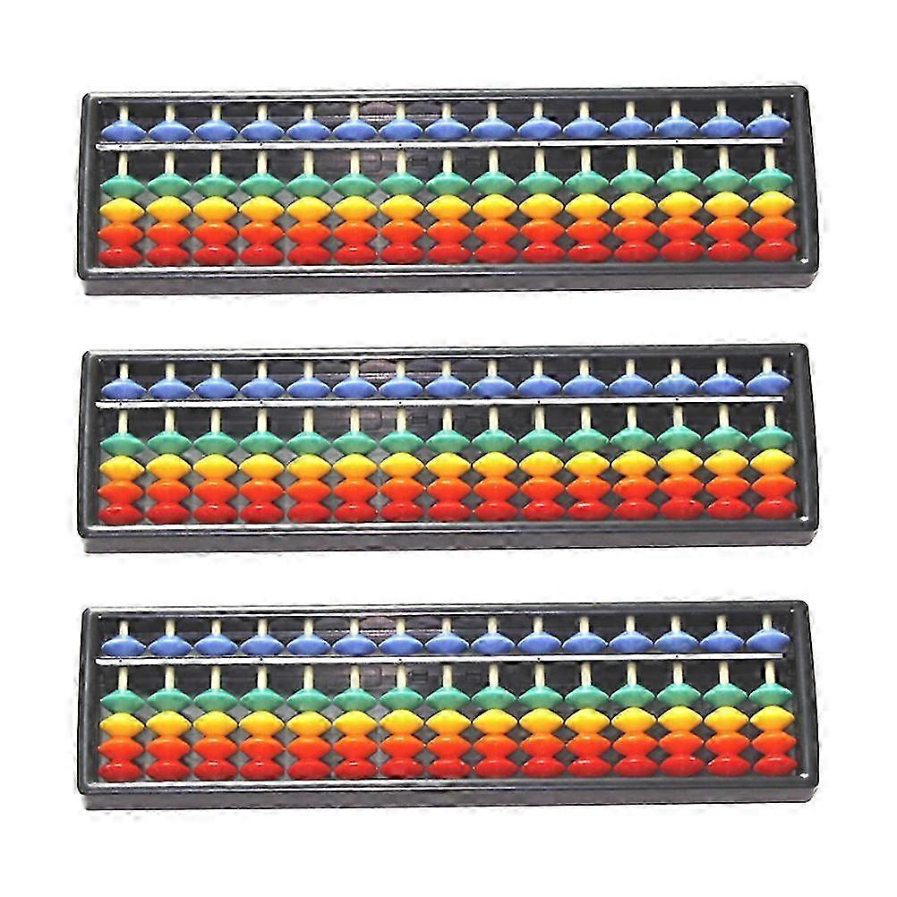 Plastic Abacus 3Pcs for Calculating Use Educational Math Learning Tool