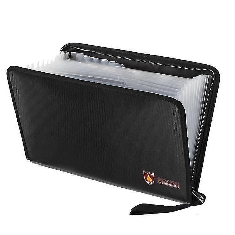 Fireproof Expanding File Folder, Fireproof File Folder Important Document Organizer Holder with Lab