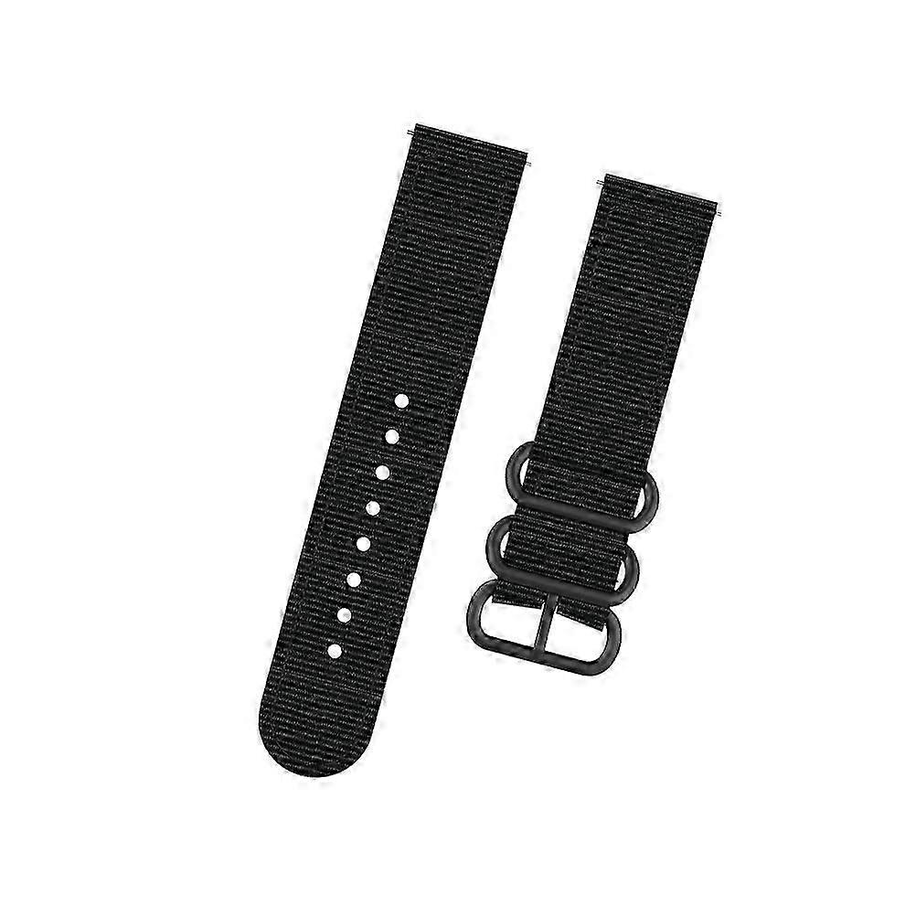 Simple Nylon Watch Strap Replacement for Active3 Black Band