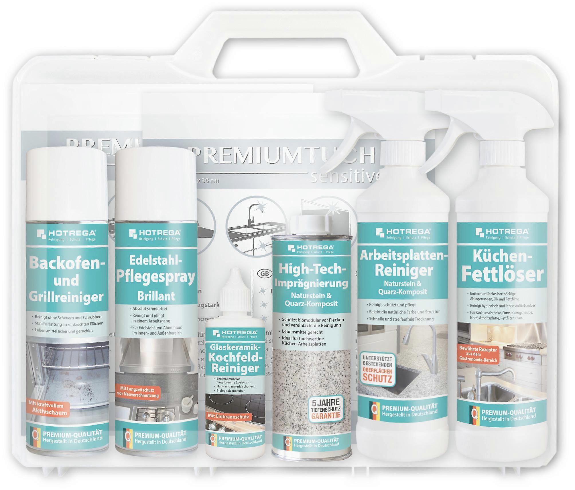 HOTREGA® Kitchen Care Set Case "Stone Worktop", in a hard-shell case