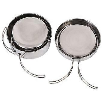 Camping Cookware Set for One Person, Lightweight Stainless Steel Pot and Pan for Hiking and Picnic