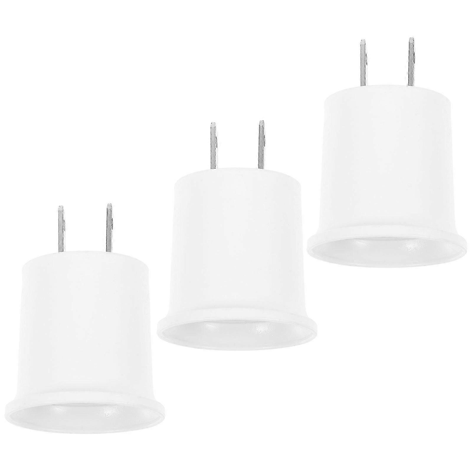 3pcs Light Socket To Plug Adapter Outlet To E26/e27 Lamp Socket Holder Us Plug