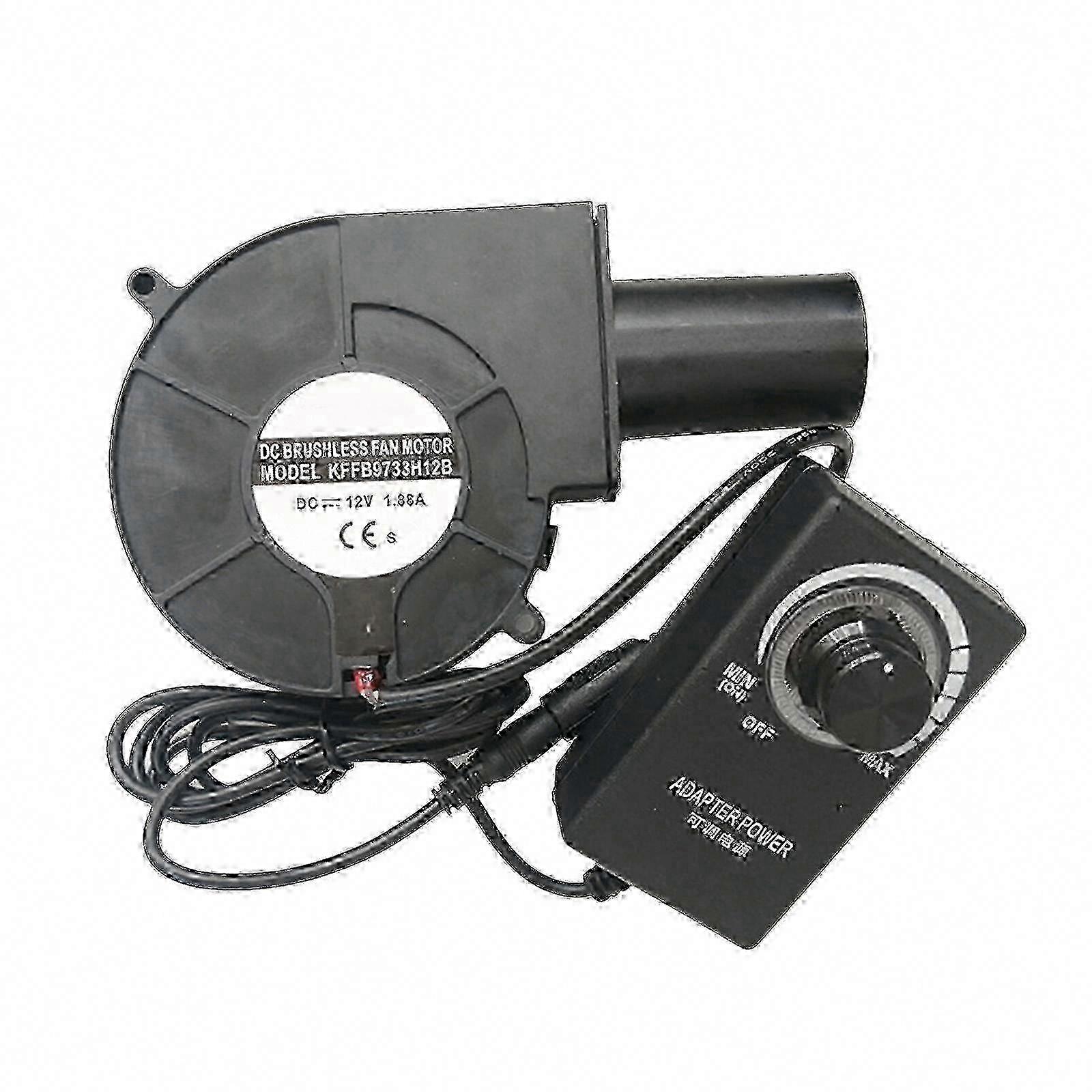 12V DC Blower Fan with Variable Speed Controller compatible with Cooling and Ventilation Duct System