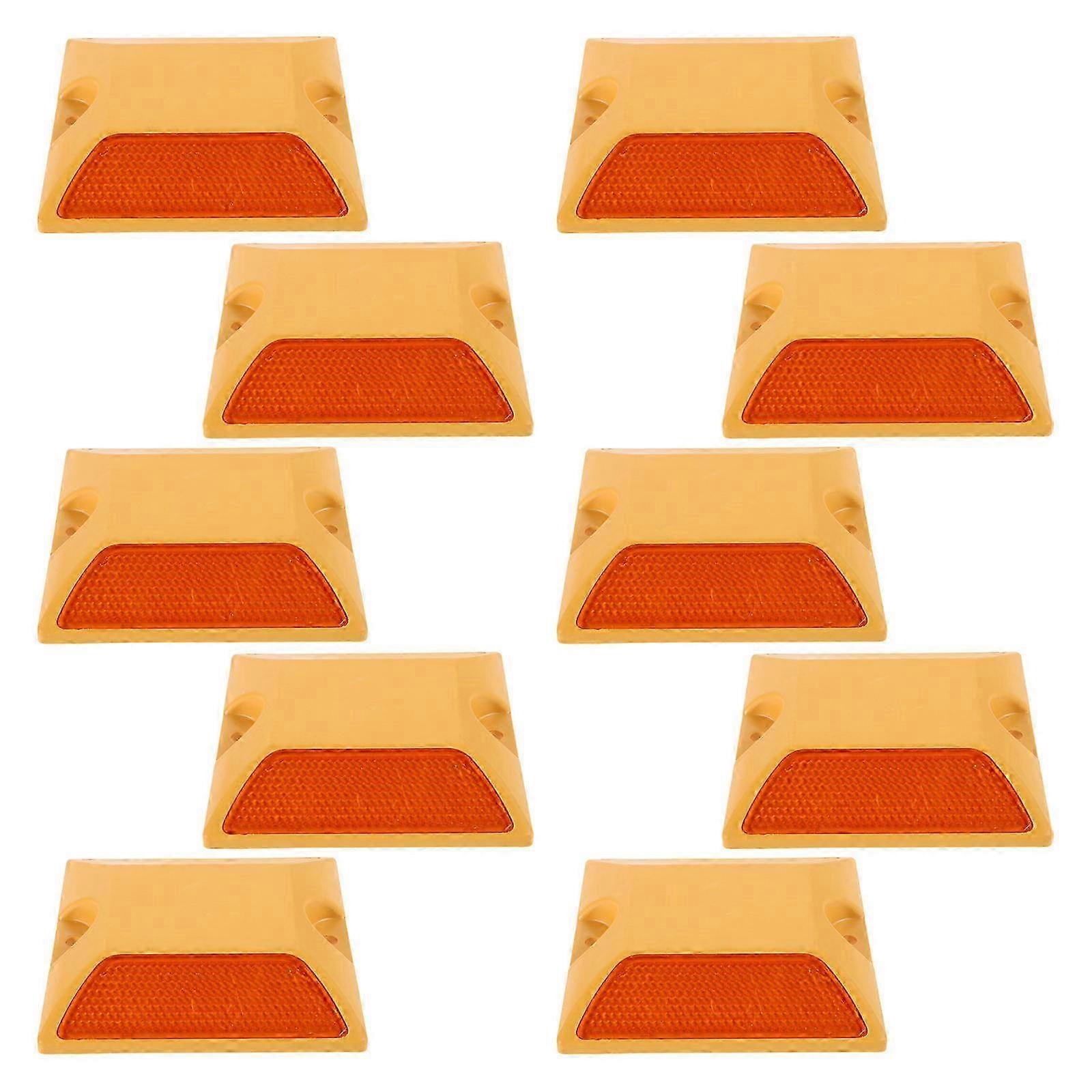 Traffic Facilities Reflective Marker Road Studs compatible with Sidewalks 10Pcs