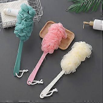 Back Scrubber for Shower, Long Handle Bath Sponge Shower Brush, Soft Nylon Mesh Back Cleaner Washer, Body Bath Brush for Women and Men, Bathroom Showe
