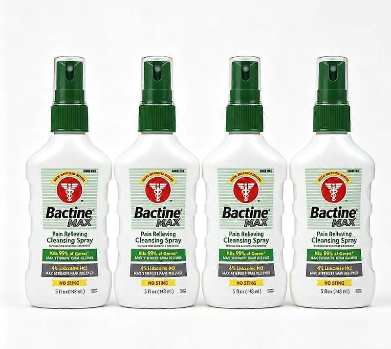 Bactine Max Pain Relieving 4 Bottle Pack-