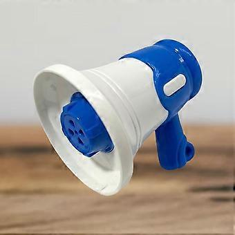 2x Mini-Megafon-Spielzeug mit Schallplatte, Kinder-Bullhorn für Aktivitäten, Markt blau