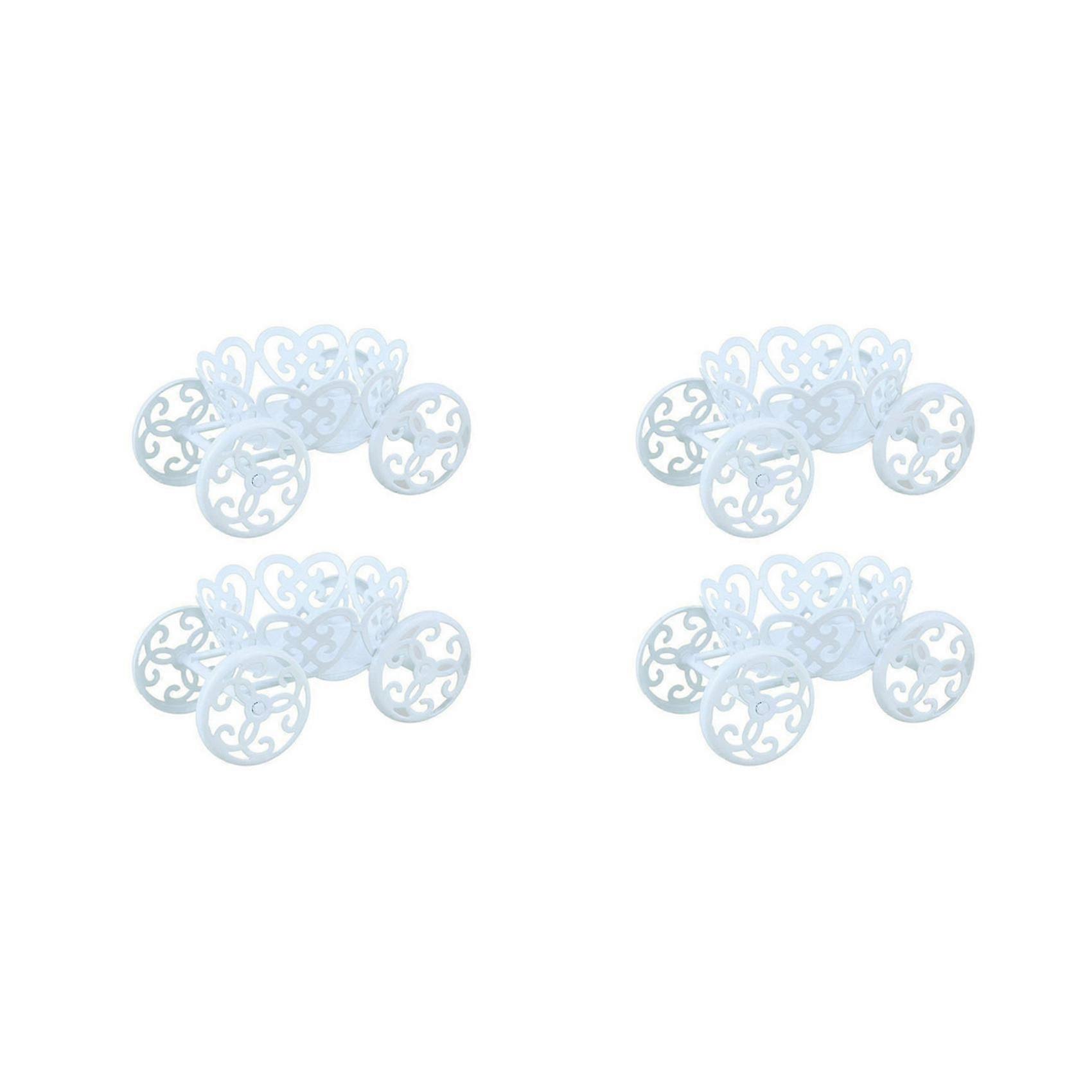 4-Pack Single Princess Carriage Cupcake Stand Holder Display