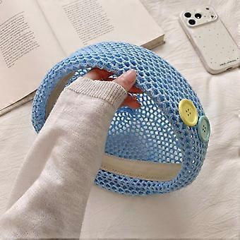 Women Summer Straw Beret French Retro Hollow Out Breathable Lightweight Hat for Travel Beach Holiday Wear