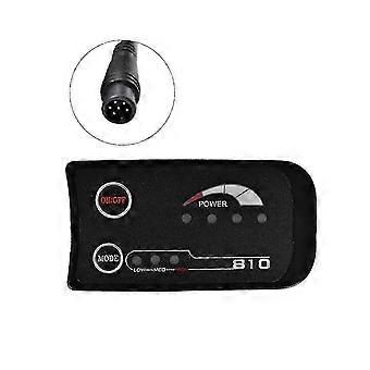 6pin S810 E-bike Meter LED Display 36V Uart IP65 for 22.2mm Handlebar