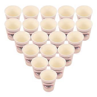 Practice Lashes Paper Cups Eyelash Extensions Training Cups for 20Pcs Use