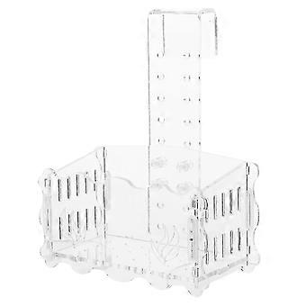 Clear Acrylic Aquarium Water Planting Cup Planter Container**, Fish Tank Plant Holder