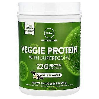MRM Nutrition, Gemüseprotein mit Superfoods, Vanille, 1,26 lb (570 g)