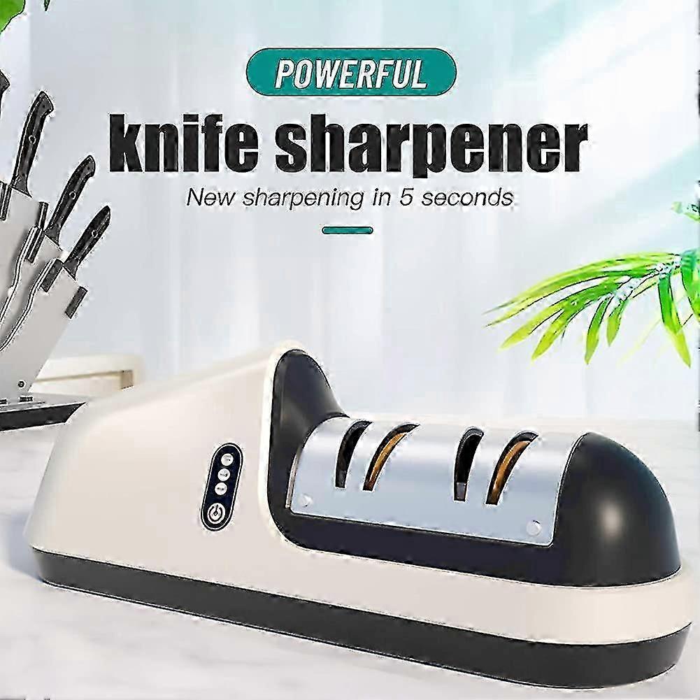 Electric Knife Sharpener, Home Multifunctional Electric Knife Scissors Sharpener Gift