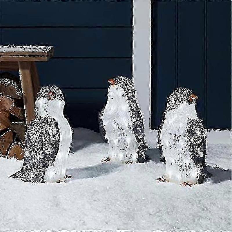 Weatherproof Pre-Lit Penguin Yard Decor