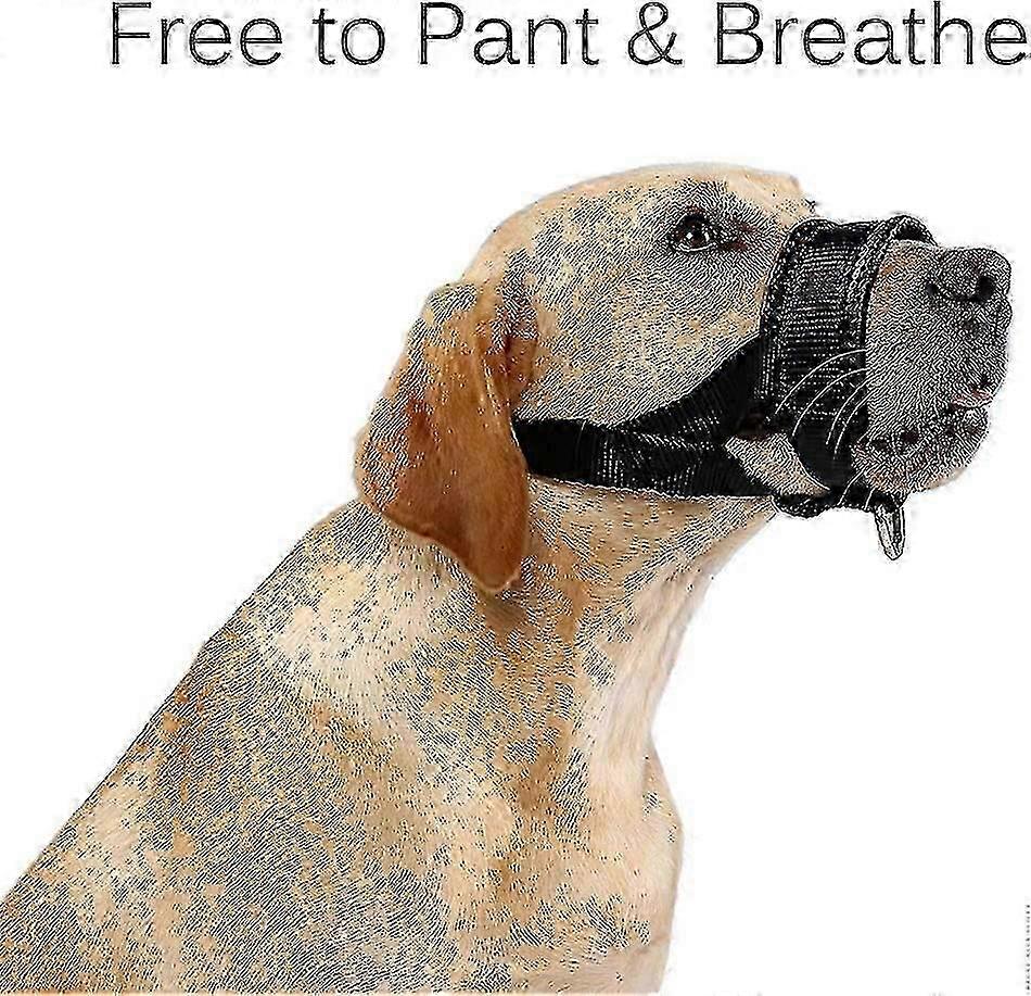 Nylon Adjustable Dog Muzzle XL