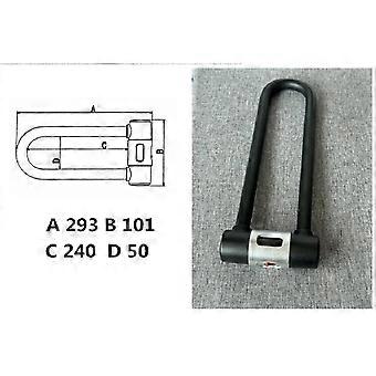 Falante Anti-Theft Bike U Lock with 2 Brass Keys Motorcycle  U Lock Waterproof Bicycle Security 3 Size Options