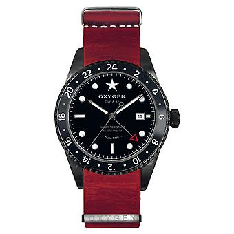 Oxygen zebra 42 Quartz Analog Man Watch with EX-DT-ZEB-42-NL-RE Cowskin Bracelet