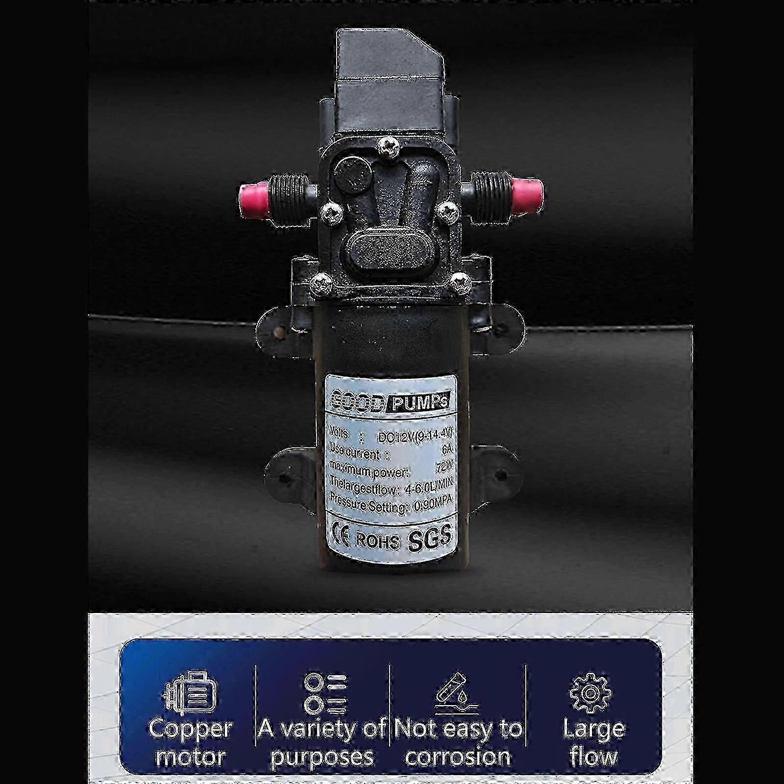 12V Auto-Shutoff Diaphragm Water Pump