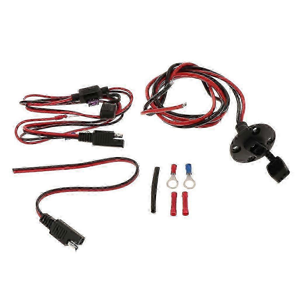 SAE Quick Connect Panel Mount Solar Socket Sidewall Port Extension Cable