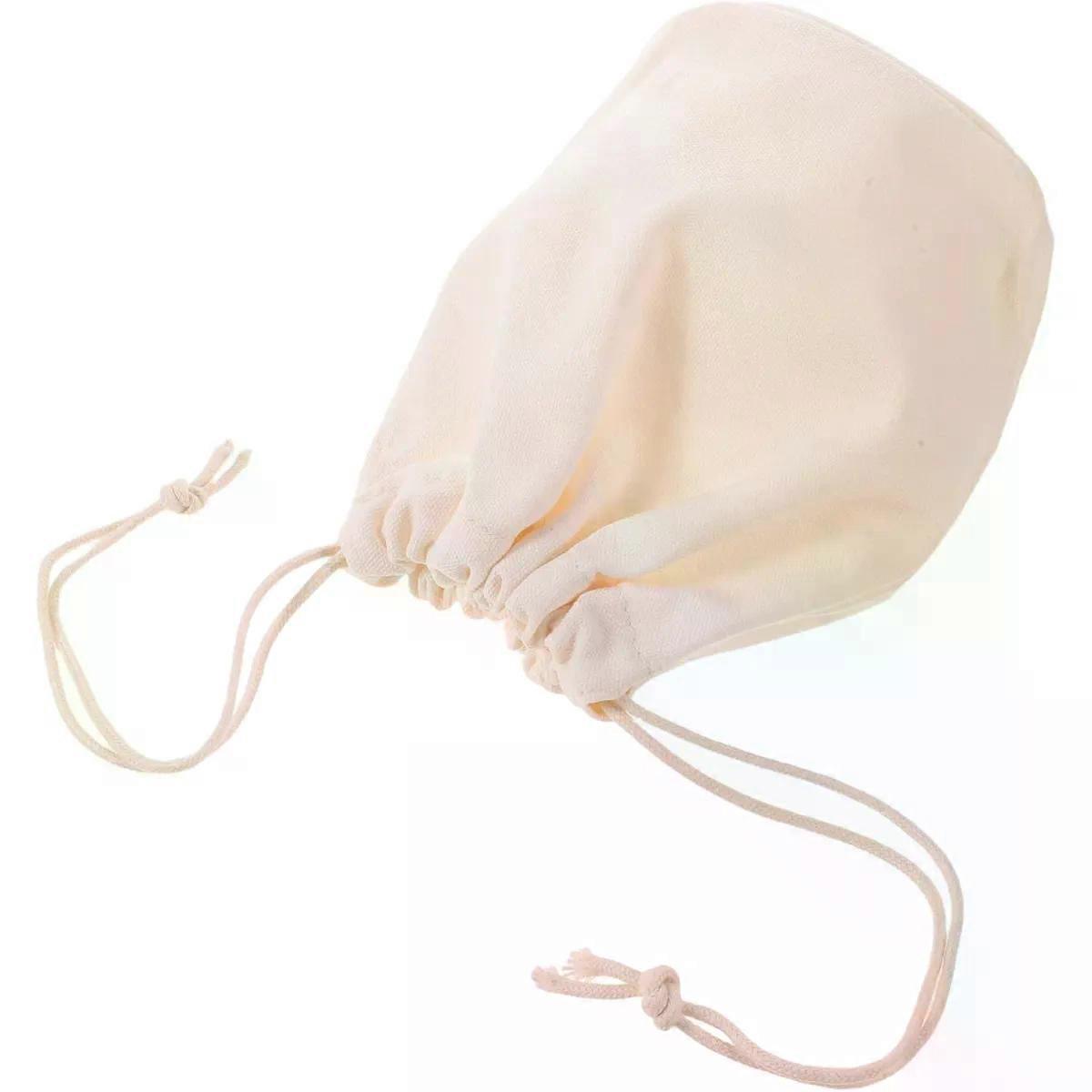 Felt Handbag Organizer Insert with Drawstring Closure Beige