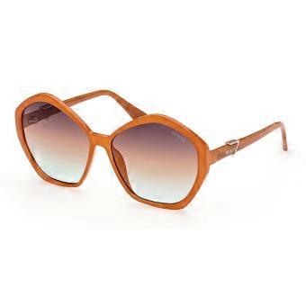 Guess GU7813 44F Full Rim Orange Women Butterfly Sunglasses UV2 Original