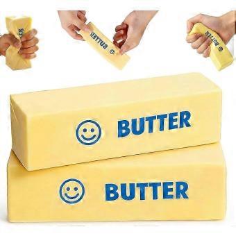 2Pcs Butter Squishy, Squishy Fidget Toys, Realistic Butter Stick Squishies, Slow Rising Soft Squeeze Stress Relief Fidget Toys, Sensory Anxiety Relief