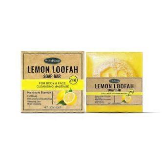 Refresh Your Skin with Loofah Lemon Oil Soap, Deep Cleansing, Oil Control, Soft & Radiant Skin ,100g,HJ-01
